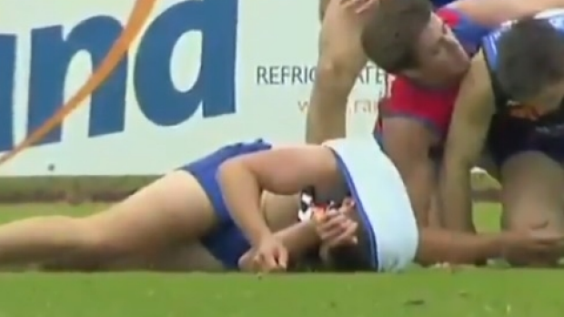 Article image for VIDEO: Beau Chatley suffers spinal injuries after tackle in WAFL