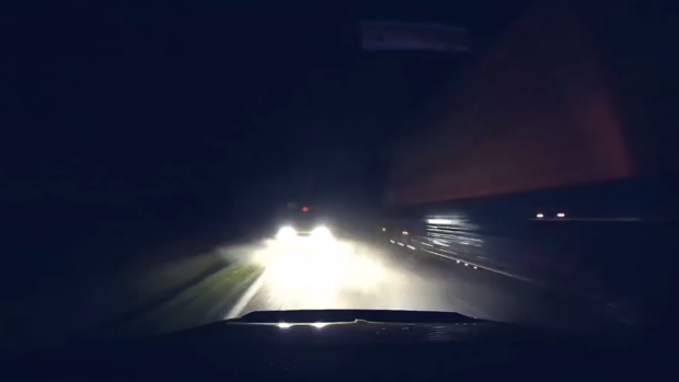 Article image for Incredible dashcam footage emerges of a near-miss on the Melba highway