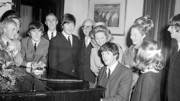 Article image for Ross plays the piano once played by Paul McCartney at Melbourne’s Town Hall.
