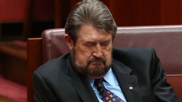Article image for Derryn Hinch admits to Neil Mitchell he dozed off during the opening of Parliament on Tuesday