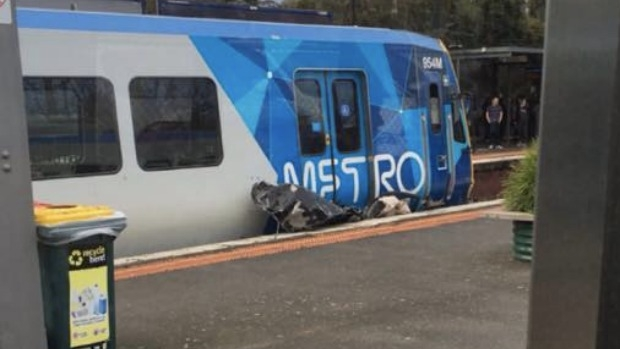Article image for Car crushed by train at Surrey Hills station