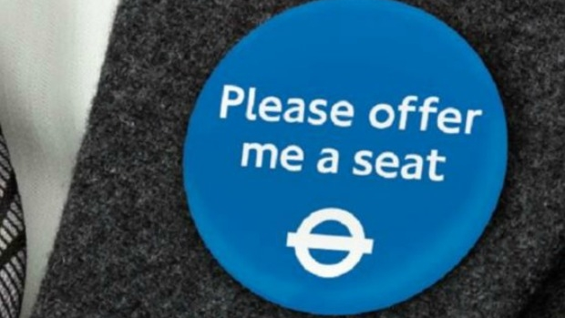 Article image for London adopts ‘Please offer me a seat’ pins with hidden health conditions
