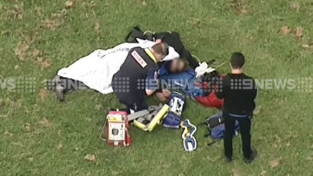 Article image for Skydiver taken to The Alfred hospital after coming down at St Kilda