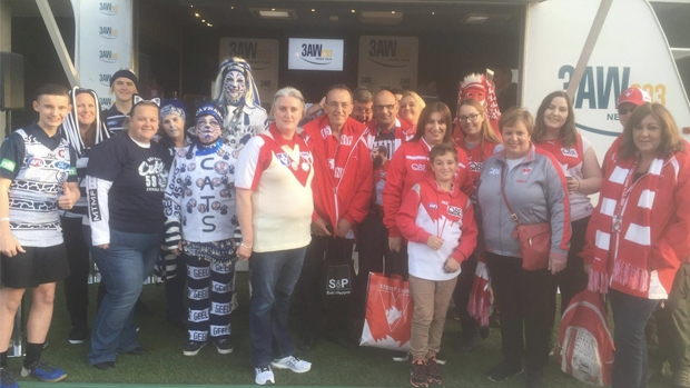 Article image for Sydney and Geelong fans unite at the MCG ahead of Friday’s match