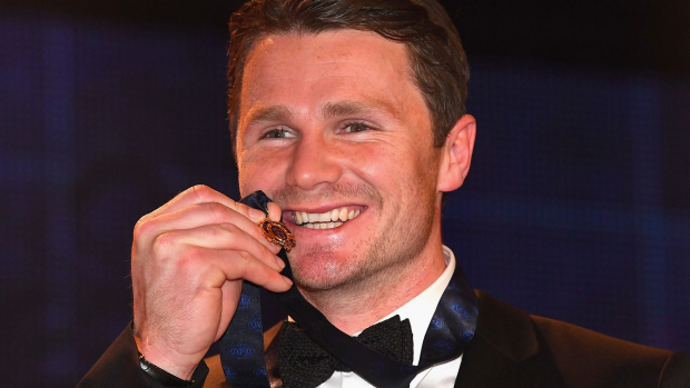 Article image for Geelong’s Patrick Dangerfield wins the AFL’s 2016 Brownlow Medal