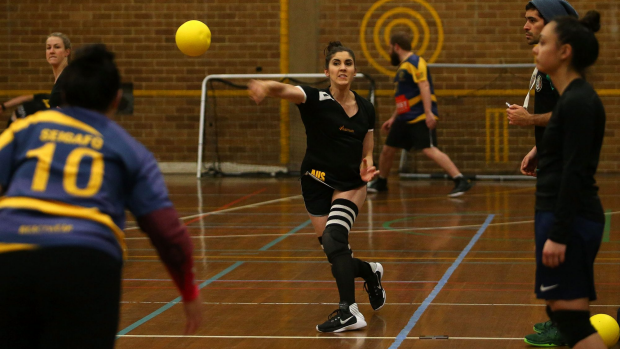 Article image for Dodgeball champ Amber Darwinkel chats to Tom Elliott