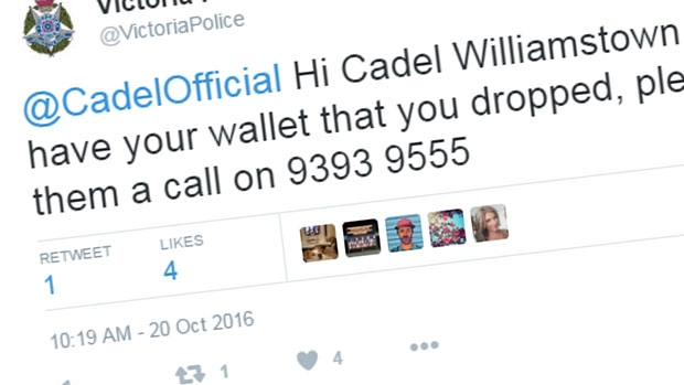 Article image for Police send message to Cadel Evans about lost wallet