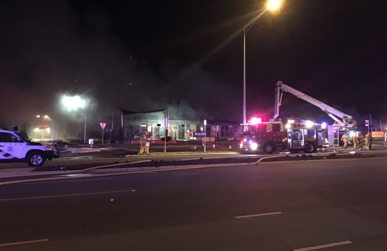 Article image for Childcare centre destroyed by fire in fatal smash at Tarneit