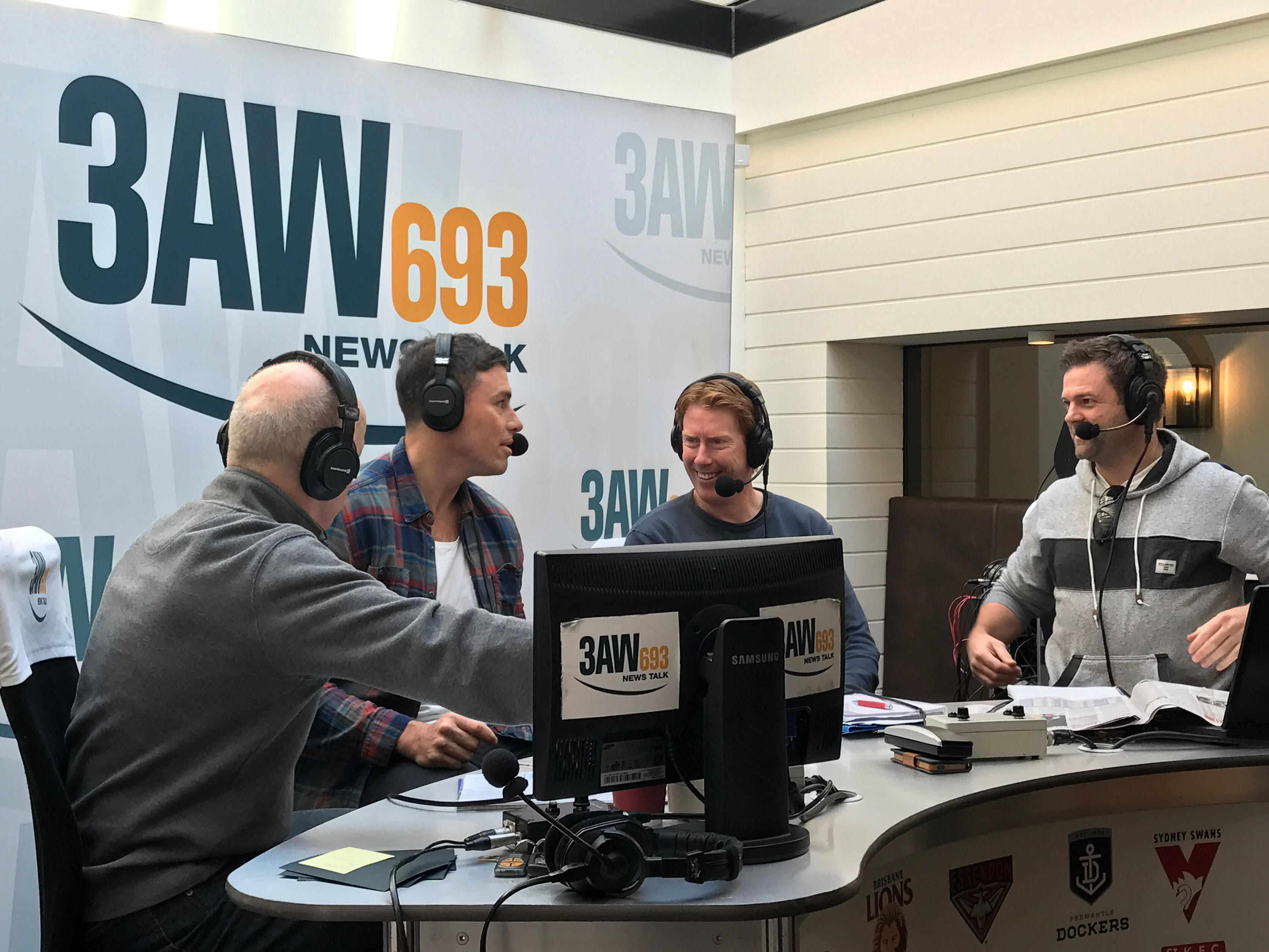Article image for Photos: 3AW Football live from Hotel Brighton