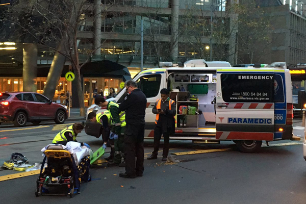 Article image for VIDEO: Pedestrian down in Collins St