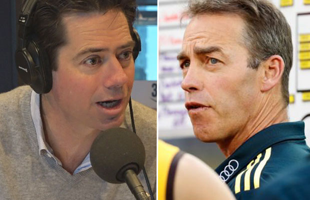 Article image for AFL boss hits back at Alastair Clarkson’s ‘integrity’ claims