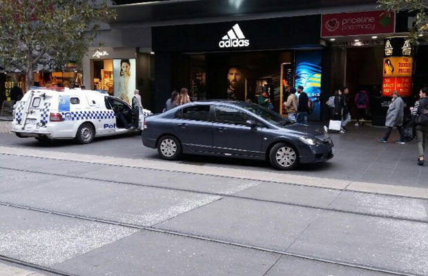 Article image for Caller concerned by car making its way into Bourke Street mall