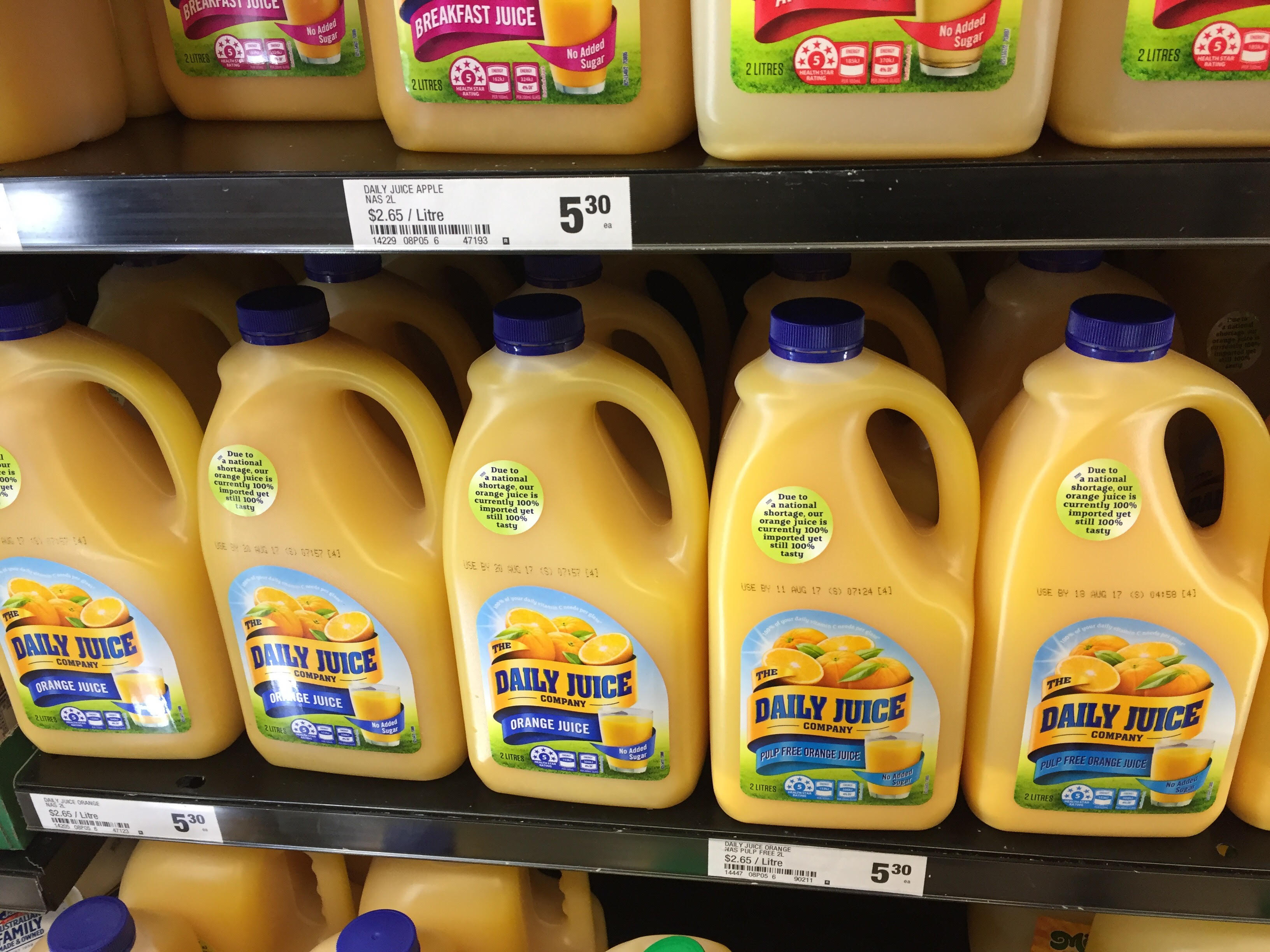 Article image for Are we suffering from a national juice shortage?