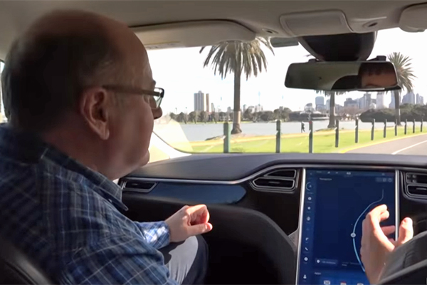 Article image for Video: Ross puts a driverless car to the test