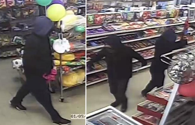 Article image for Shop attendant fights off gun-wielding intruders with broom