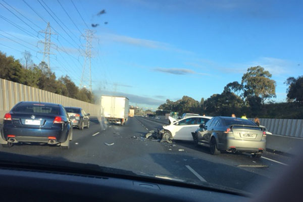 Article image for Nasty Ring Road smash causing peak hour pain