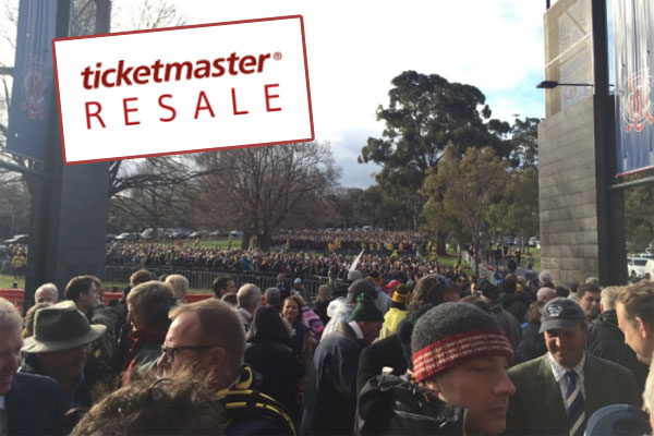 Article image for Fans want overpriced footy tickets taken off resale sites