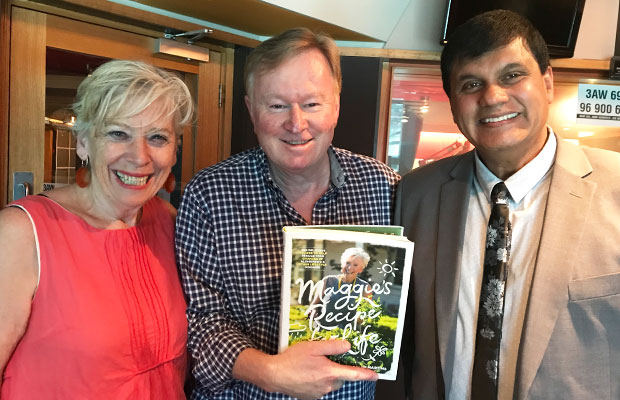 Article image for Maggie Beer and Ralph Martins in studio discussing ‘Maggie’s Recipe for Life’