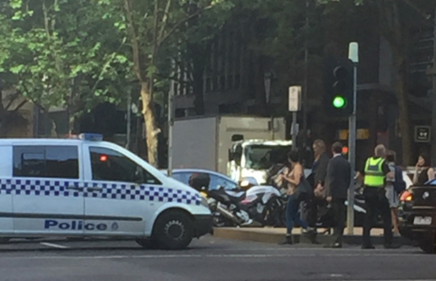 Article image for Man dies after being hit by a truck in the CBD