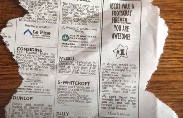 Article image for Woman explains why she wrote a ‘thank you’ note in the paper