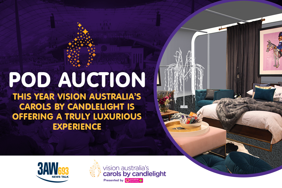 Article image for Vision Australia’s Carols by Candlelight Pod Auction