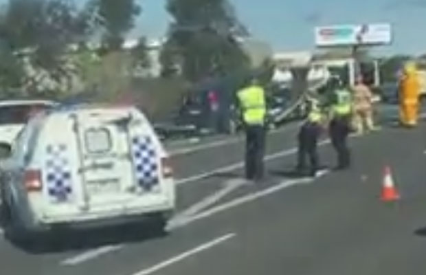 Article image for Update: Driver charged after horrific Peninsula Link crash which saw a man lose his arm