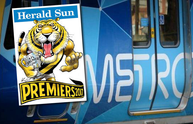 Article image for A Richmond fan is missing three premiership posters