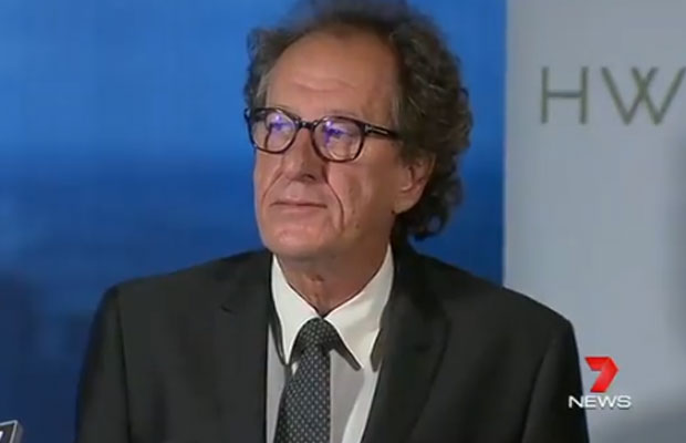 Article image for Geoffrey Rush launches legal action against Daily Telegraph