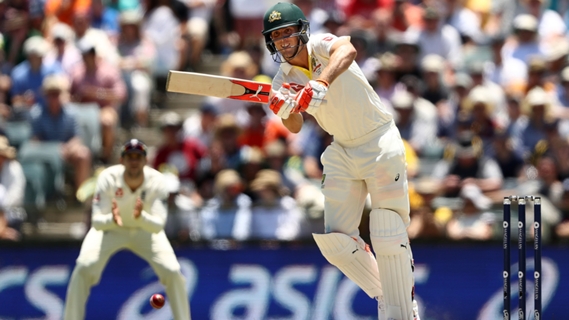 Article image for Marsh posts maiden Test century as Australia take lead