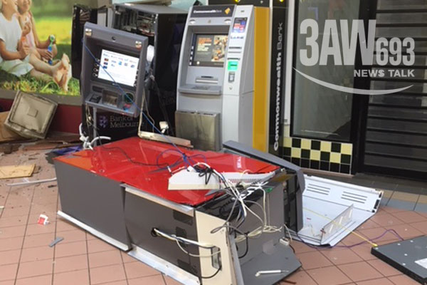 Article image for ATMs targeted in ram-raids on Melbourne businesses overnight