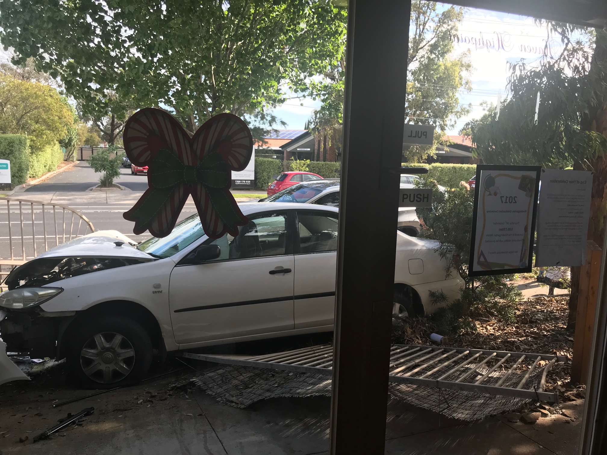 Article image for Car slams into childcare centre