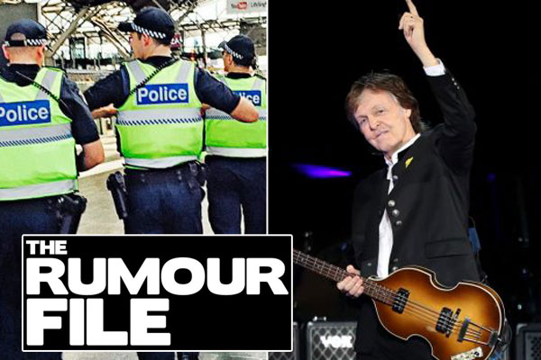 Article image for Rumour confirmed: Man arrested at Paul McCartney concert