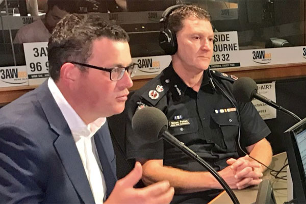 Article image for Premier and top cop in studio with Tony Jones