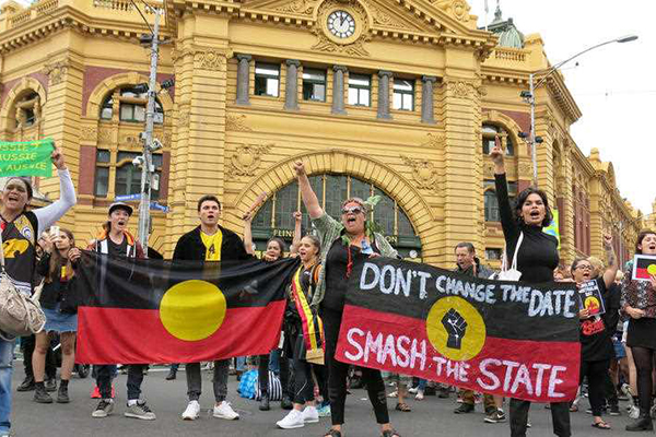 Article image for ‘Invasion Day’ protest organiser refuses to answer questions, calls Neil Mitchell a racist