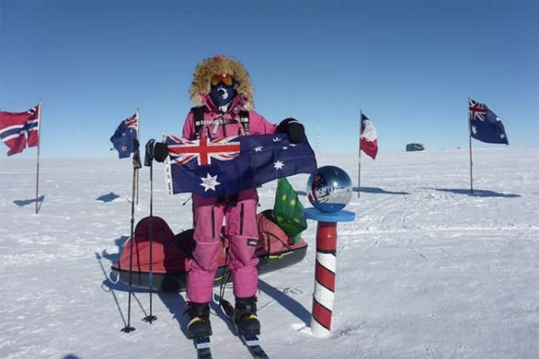 Article image for Melbourne teen Jade Hameister sets world record by completing the Polar hat-trick