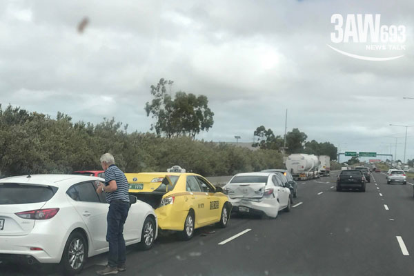 Article image for Five car pile-up on the Ring Road