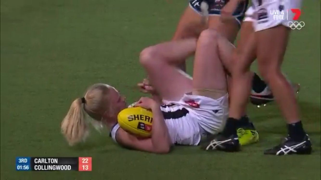 Article image for AFLW: Magpie suspended for kicking an opponent