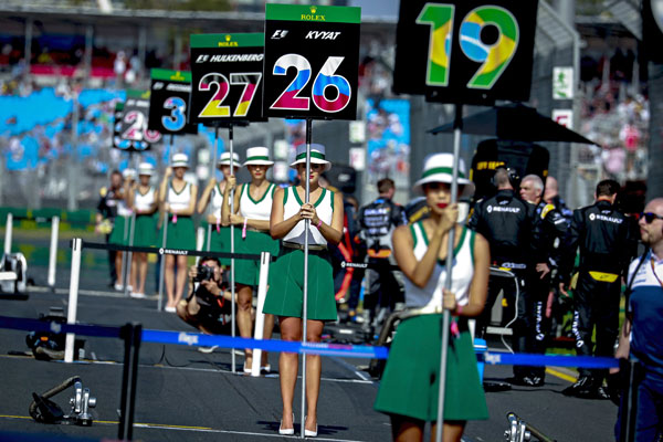 Article image for ‘Women are not just decorative any more’: Grid girls banned
