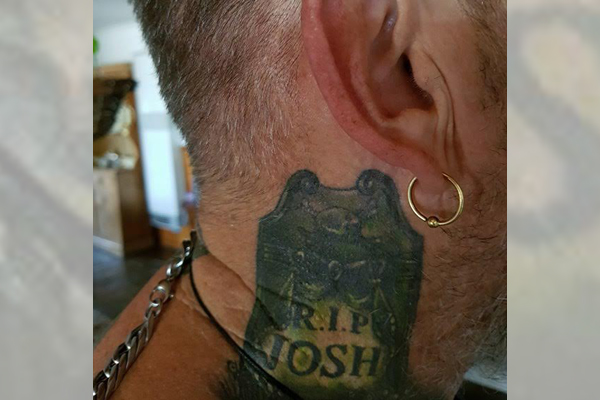 Article image for Pensioner banned from Werribee hotel because of tattoo tribute to son