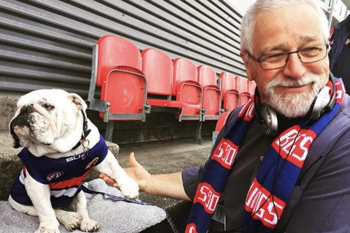 Article image for ‘Love ya my little mate’: Western Bulldogs lucky charm Sid dies
