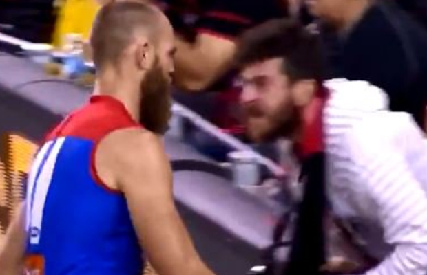 Article image for Max Gawn speaks with Neil Mitchell about clash with Essendon fan