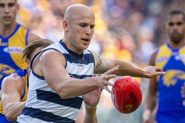 Article image for WATCH: Gary Ablett hamstrung at Optus Stadium