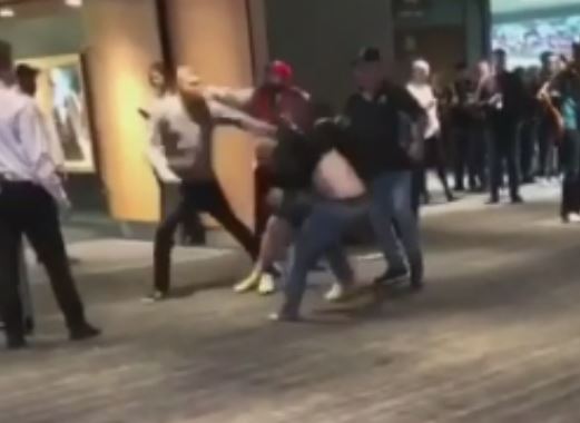 Article image for Video: Shocking brawl breaks out in dying minutes of Adelaide Oval clash