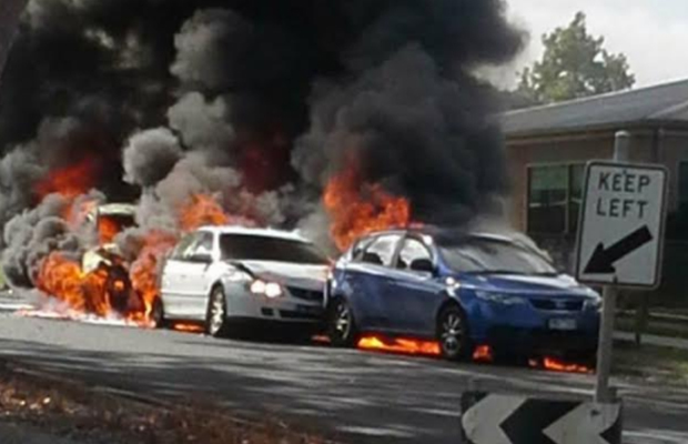 Article image for Woman assaulted, cars burst into flames during Gippsland rampage