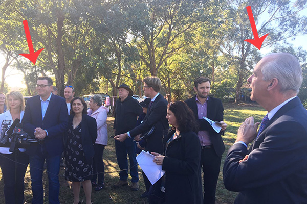 Article image for Daniel Andrews confronted by local mayor at press conference