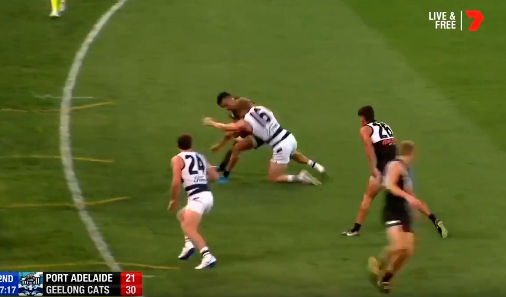 Article image for ‘Dog act’: Lindsay Thomas blasted over ‘gutless’ Selwood bump