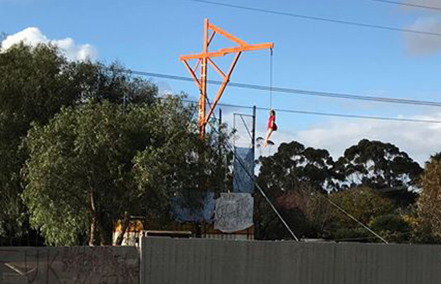 Article image for Dummy hanging from makeshift gallows outside Bacchus Marsh school