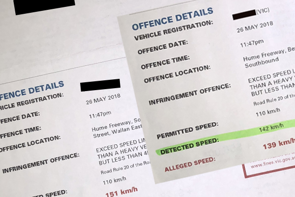 Article image for Driver pinged twice at same speed camera on the Hume Freeway