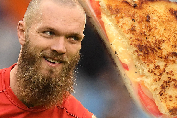 Article image for Max Gawn has strong feelings about Harf’s choice of jaffle!