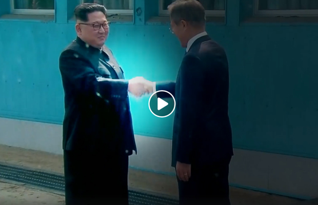 Article image for Watch: The Hollywood-style video Donald Trump played Kim Jong-un